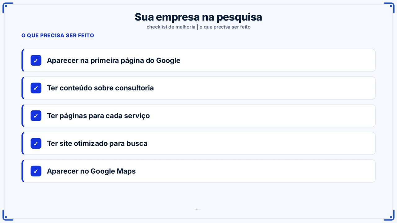 Página de checklist do Raio-X Rivok Expert
